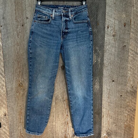 Old Navy Jeans Petite Size 0 High Rise Curvy O.G.Straight - Picture 3 of 6
